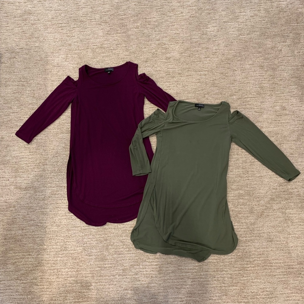 2! the Limited cold shoulder tunics! XS
